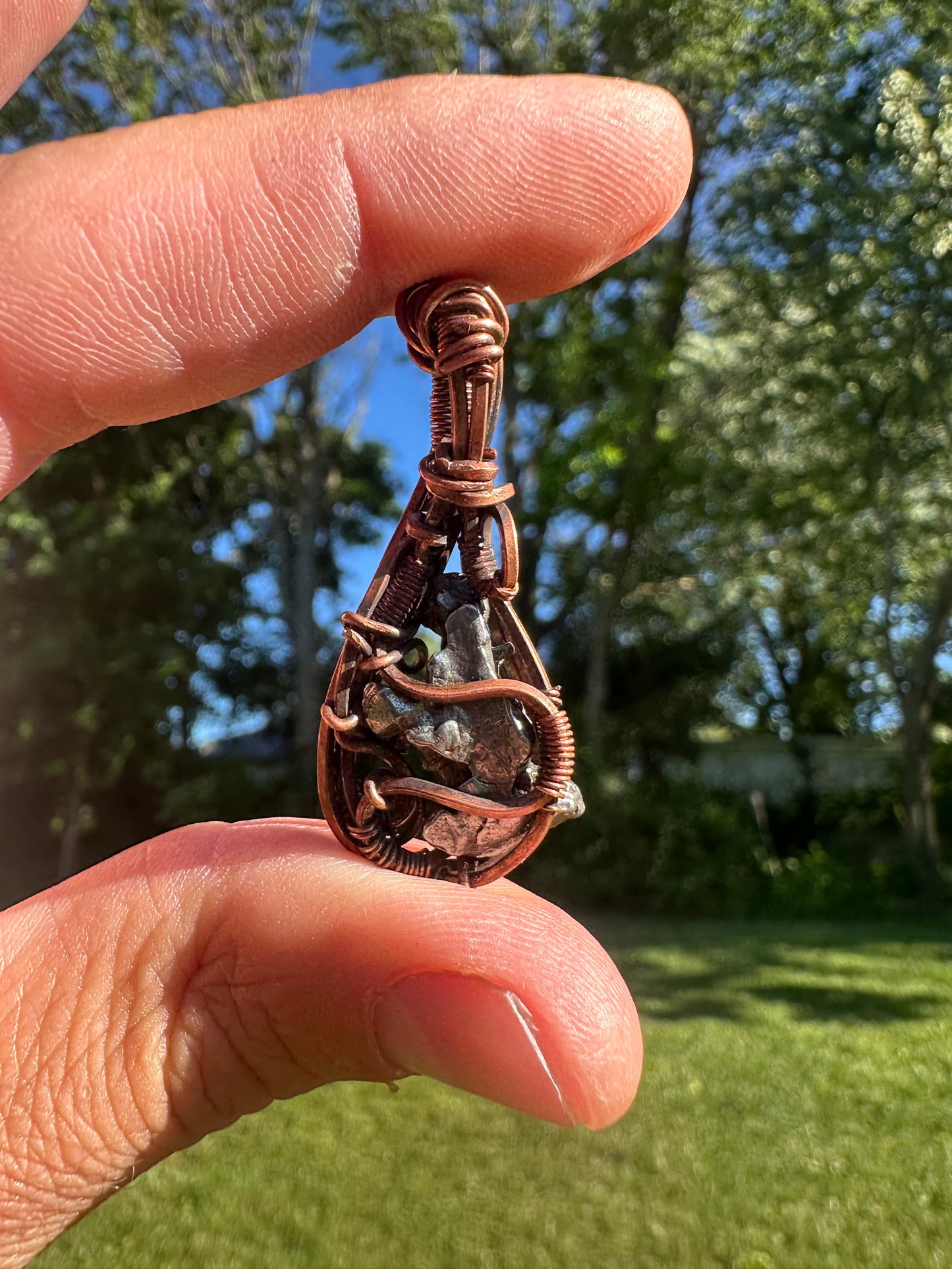 Meteorite 👽 Space Rider, ✨ Mini Copper Pendant ✨