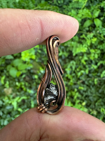 Meteorite 👽 Space Rider, Mini Copper Pendant