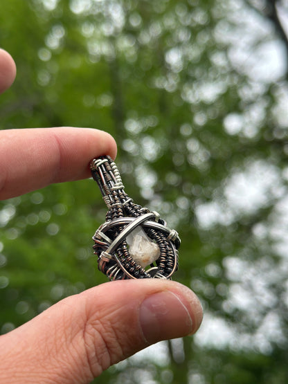 High Frequency ✨ Mountain ⛰️ Quartz 💎 .925 Sterling Silver & Copper Pendant