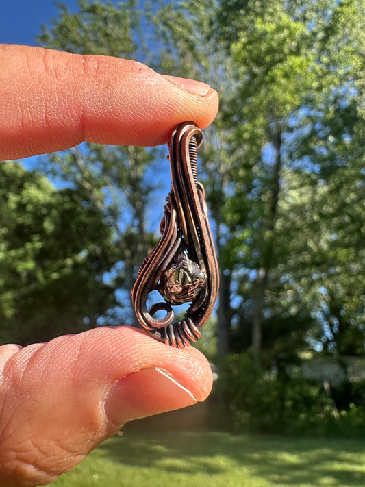 Meteorite 👽 Space Rider, ✨ Mini Copper Pendant ✨