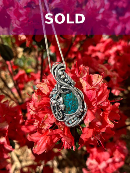 The Waterstone Pendant Chrysocolla, Amazonite, Aquamarine