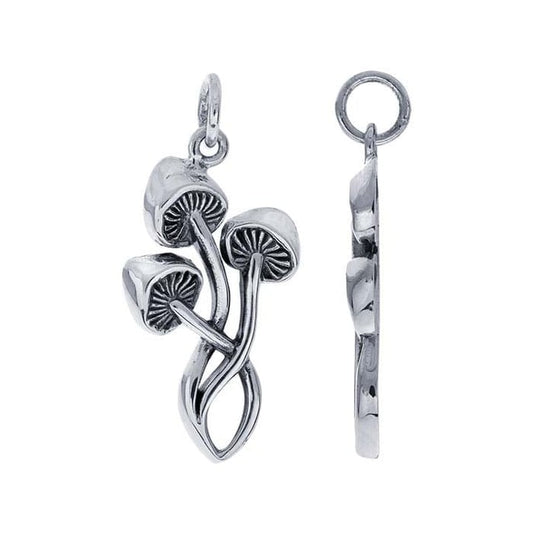 Sterling Silver Mushroom Pendant & 18in Chain✨🙏🍄🙏✨