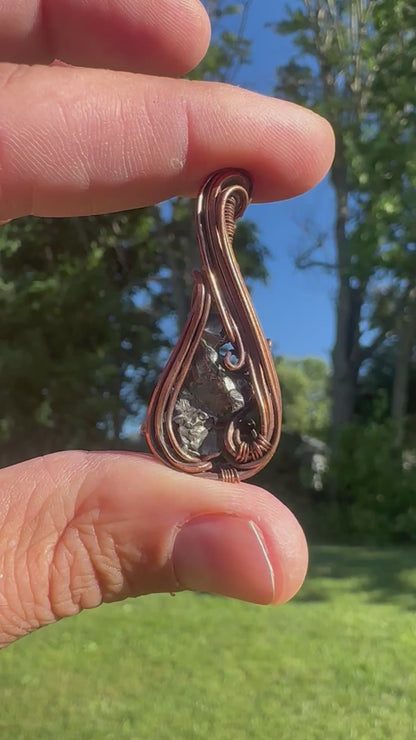 Meteorite 👽 Space Rider, ✨ Mini Copper Pendant ✨