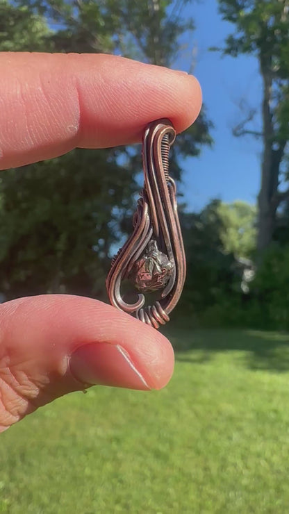 Meteorite 👽 Space Rider, ✨ Mini Copper Pendant ✨